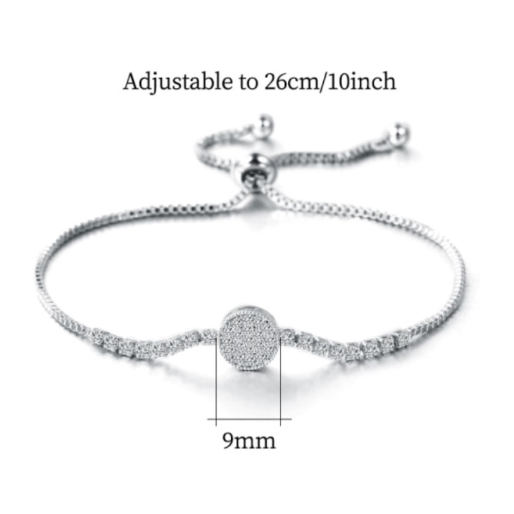 Round Rhinestone Bracelet - Picture 7 of 9